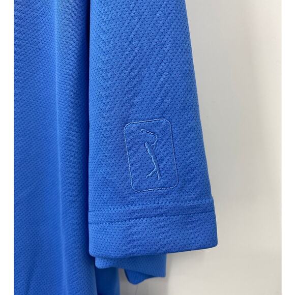 PGA Tour Airflux Mens Blue Polo Shirt Top NEW Size XXL - Picture 5 of 9